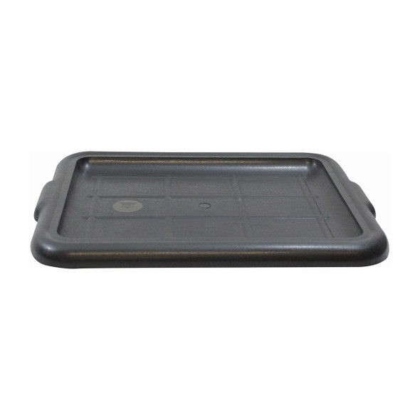 Tablecraft 1531B Polypropylene Black Bus Box Lid, 21-3/4" x 16"