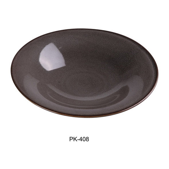 Yanco PK-408 Peacock Salad Bowl, 20oz., 8-1/2", Grey (24/Case)