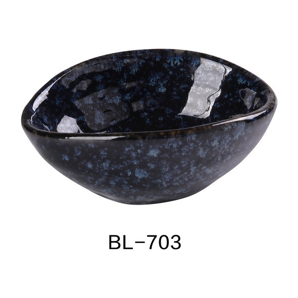 Yanco BL-703 Olive Bowl, 2 oz., 4", Round, Blue (36/Case)