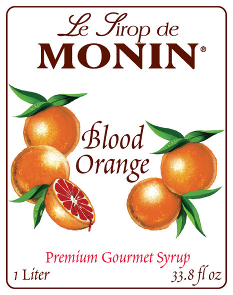 Monin Blood Orange Syrup, 1 Liter Monin Blood Orange Syrup, 1 Liter