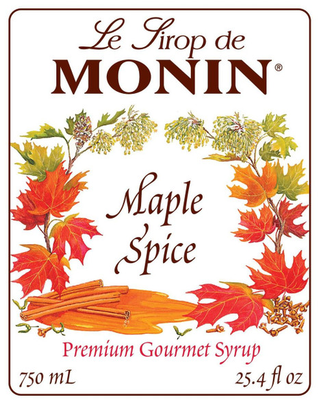 Monin Maple Spice Syrup, 750 mL Monin Maple Spice Syrup, 750 mL