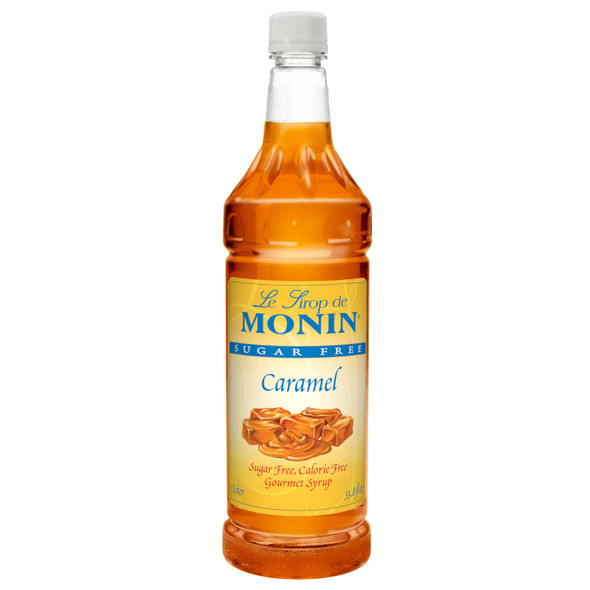 Monin Sugar Free Caramel Syrup, 1 Liter