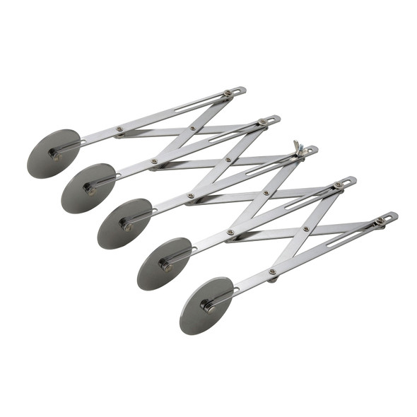 Winco ADD-5 Dough Divider, 5 wheel, adjustable from 3/4" to 4-3/8"