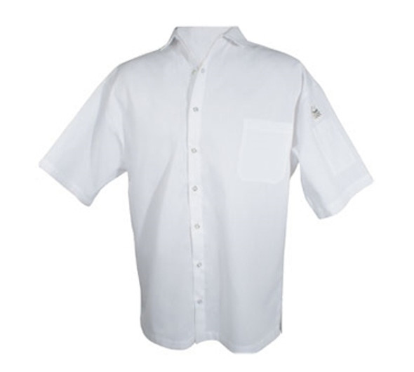 Chef Revival CS006WH-XS Cook Shirt, White, Short Sleeve, Snaps, X-Small Chef Revival CS006WH-XS Cook Shirt, White, Short Sleeve, Snaps, X-Small