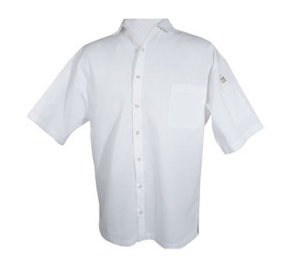 Chef Revival CS006WH-S Cook Shirt, White, Short Sleeve, Snaps, Small Chef Revival CS006WH-S Cook Shirt, White, Short Sleeve, Snaps, Small