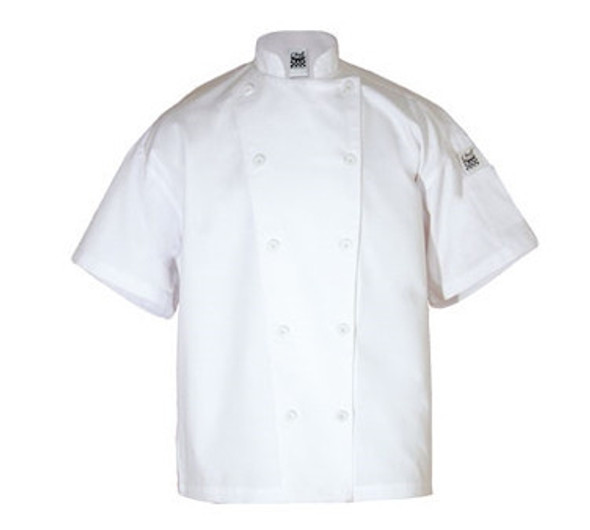 Chef Revival J005-M Classic Chef's Jacket, Short Sleeve, White, Medium