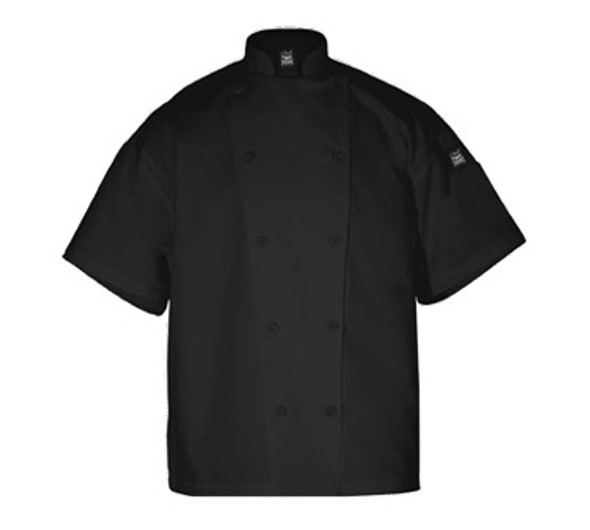 Chef Revival J005BK-XS Classic Chef's Jacket, Short Sleeve, Black, X-Small