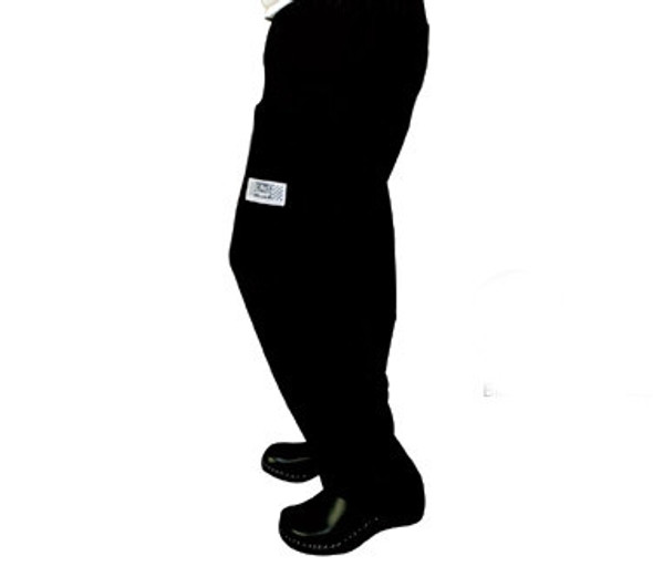 Chef Revival P002BK-M E-Z Fit Chef's Pants, Drawstring, Black, Medium