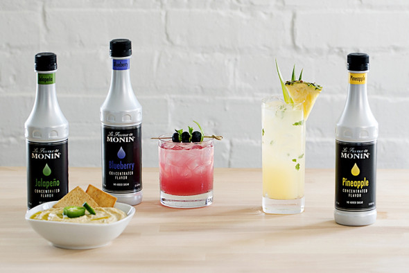 Monin Blueberry Concentrate Flavor, 375 mL