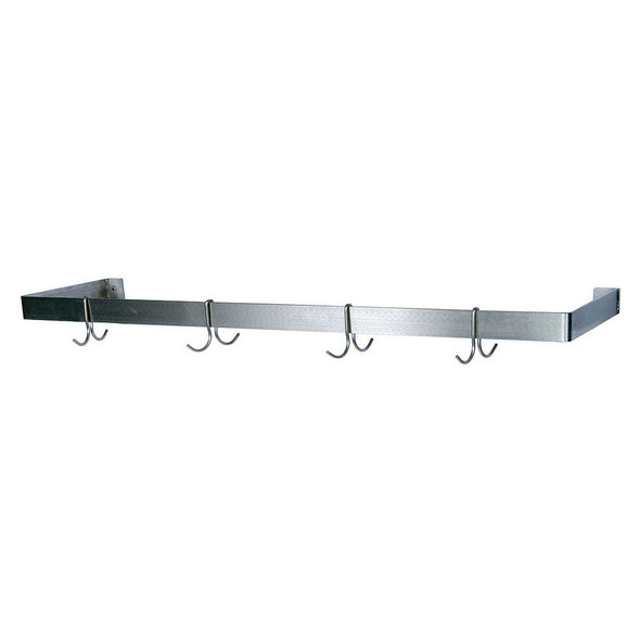 BK BK-WPR1-60 60" Stainless Steel Single Bar Pot Rack