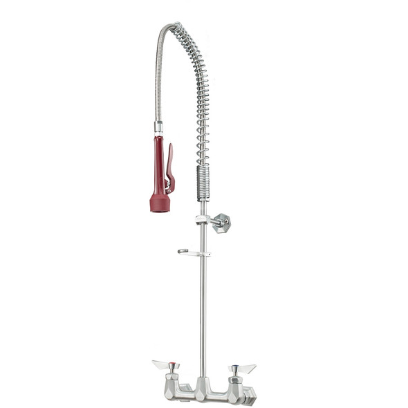 Krowne DX-108 Diamond Series 8" Center Wall Mount Pre-Rinse Assembly
