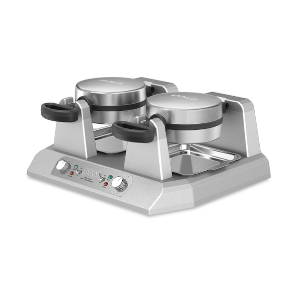 Waring WW250X2 Side-By-Side Single Belgian Waffle Maker, 120V, 2400W