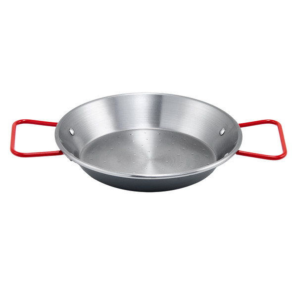 Winco CSPP-23 Paella Pan, 23-5/8", Round, Carbon Steel, Riveted Handle