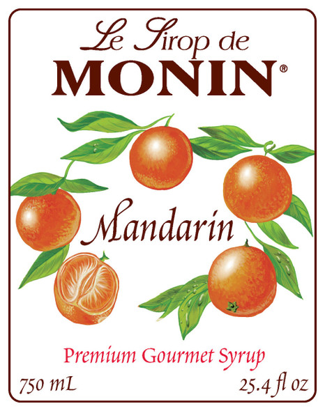 Monin Mandarin Syrup, 750 mL