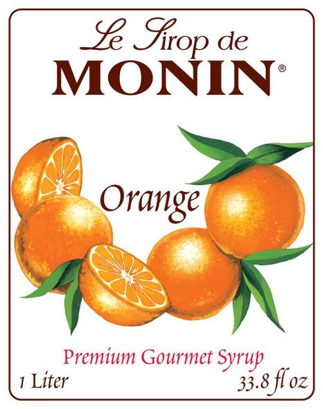 Monin Orange Syrup, 1 Liter