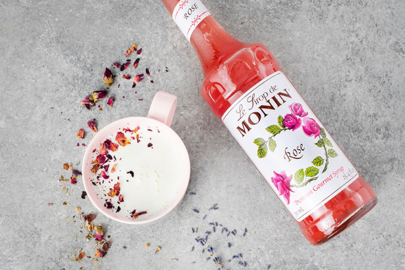 Monin Rose Syrup, 1 Liter