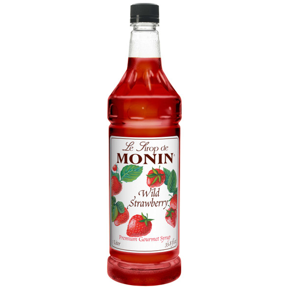 Monin Wild Strawberry Syrup, 1 Liter