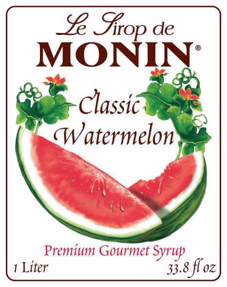 Monin Classic Watermelon Syrup, 1 Liter
