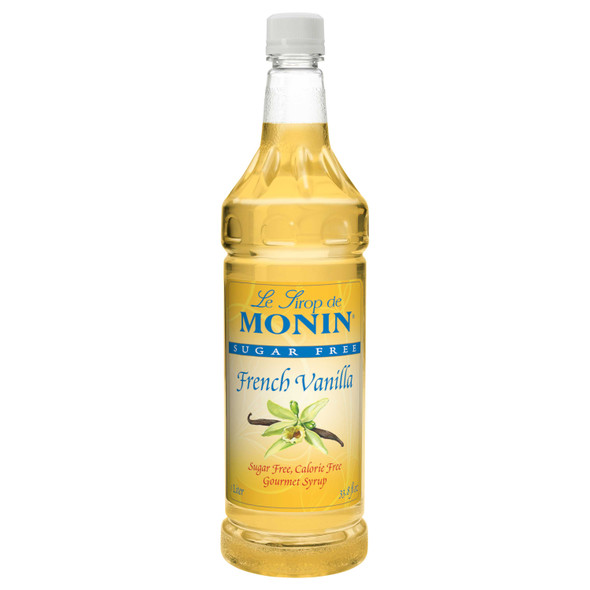 Monin Sugar Free French Vanilla Syrup, 1 Liter