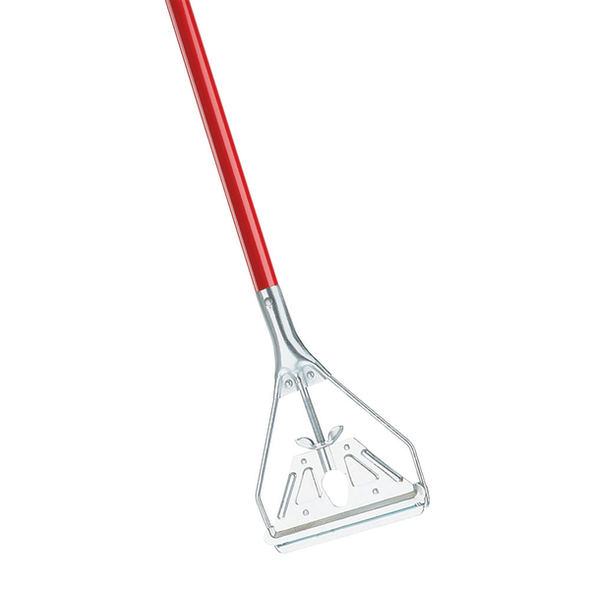Libman 981 Mop Handle, 65"H, Steel Grip, Red Steel Handle
