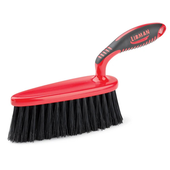 Libman 526 Counter Bench Dust Brush, 11"L, Oval Head, Red & Black