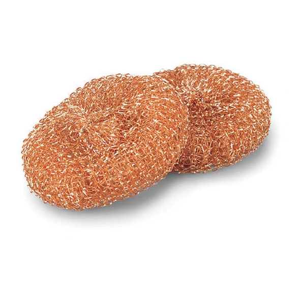 Libman 73 Copper Scrubbers, 3", Rust-Resistant (2pcs/Pack)