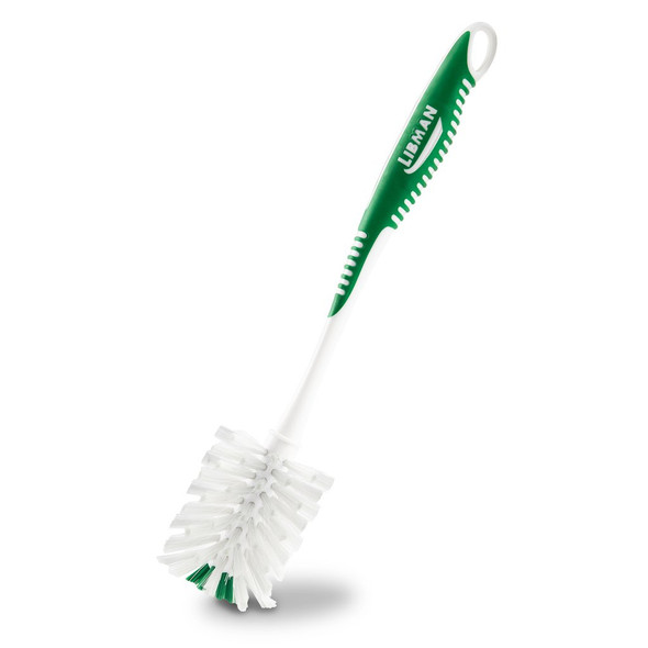 Libman 1352 Soft Bottle Brush, 12", Green & White