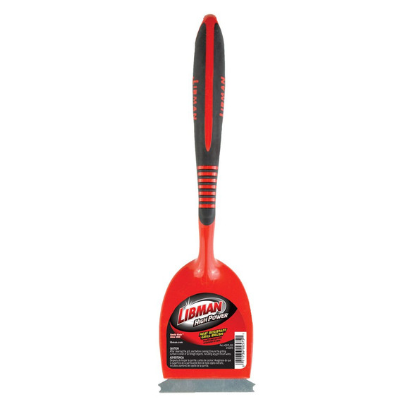 Libman 575 Grill Brush, 3" x 4" Brush Surface, w Scraper, Red Libman 575 Grill Brush, 3" x 4" Brush Surface, w Scraper, Red