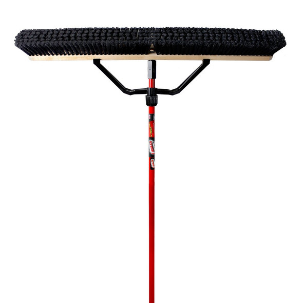 Libman 850 Push Broom with Brace & Handle, 36" Smooth Sweep