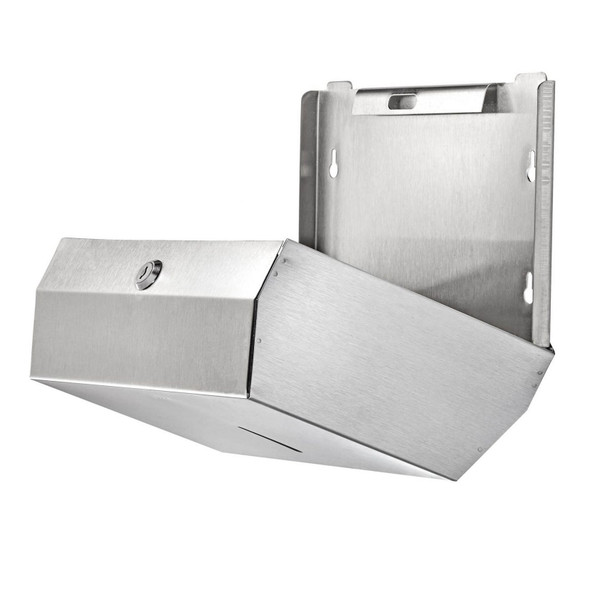 Alpine ALP481S Compact Paper Towel Dispenser, Stainless Steel, C-Fold/Multi Fold Towel