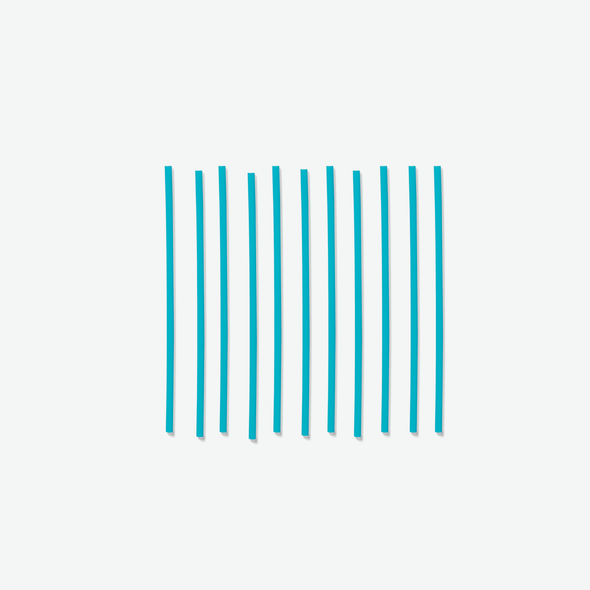 Phade 511170 5" Stirrer, Teal, Unwrapped (1000/Box)