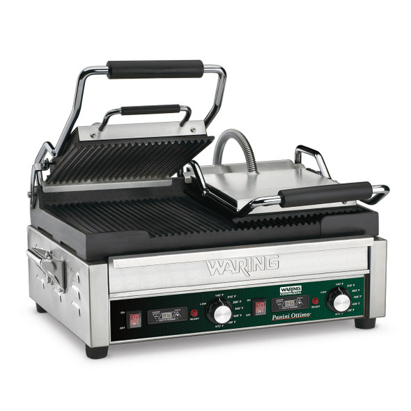 Waring WPG300T Double Italian-Style Panini Grill with Timer, 240V, 3200W