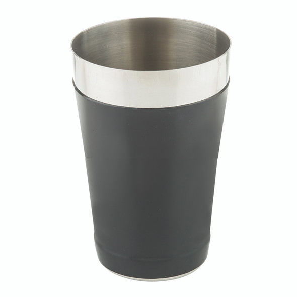 Tablecraft 10370 Bar Shaker, 16 oz., Vinyl Coating, Black