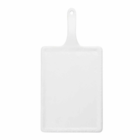 Tablecraft 11496 Frostone Serving Paddle, 14-1/4" x 7", White Slate