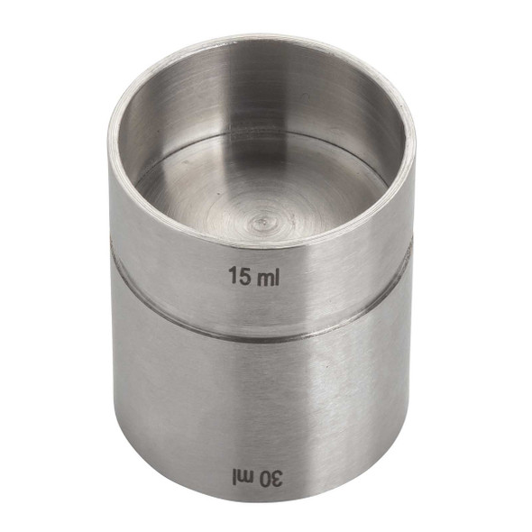 Tablecraft 11414 Thimble Jigger, 1/2 oz. & 1 oz., Stainless Steel