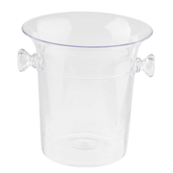 Tablecraft PB5120 Clear Wine Bucket, 3.5 qt., 8-1/2" x 8-1/8" x 8-3/8", SAN Plastic Tablecraft PB5120 Clear Wine Bucket, 3.5 qt., 8-1/2" x 8-1/8" x 8-3/8", SAN Plastic