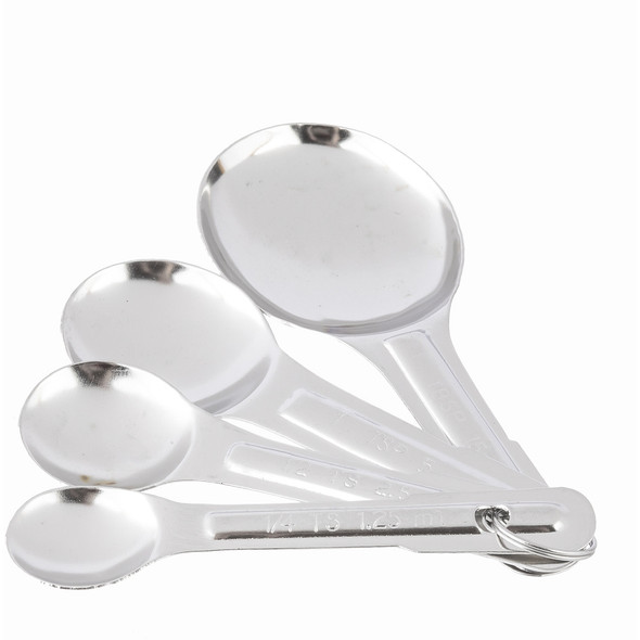 Tablecraft 721 Measuring Spoon Set, 3 pc, Extra Large, Stainless Steel