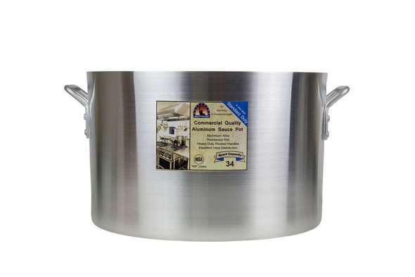 Libertyware SAU34 34 qt. Aluminum Sauce Pot without Cover