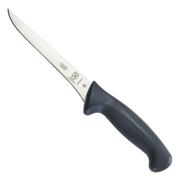 Mercer Culinary M22306 Millennia 6" Boning Knife, Black Non-Slip Santoprene Handle