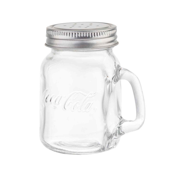 Tablecraft CC393 Coca-Cola Mason Jar Salt & Pepper Shaker, 4-3/4 oz