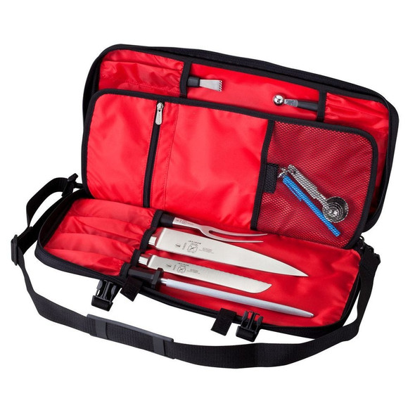 Mercer Culinary M30512M Knife Case, Single Zip, Black, 12 Pockets