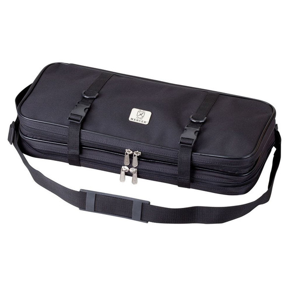 Mercer Culinary M30517M Knife Case, Double Zip, Black, 17 Pockets