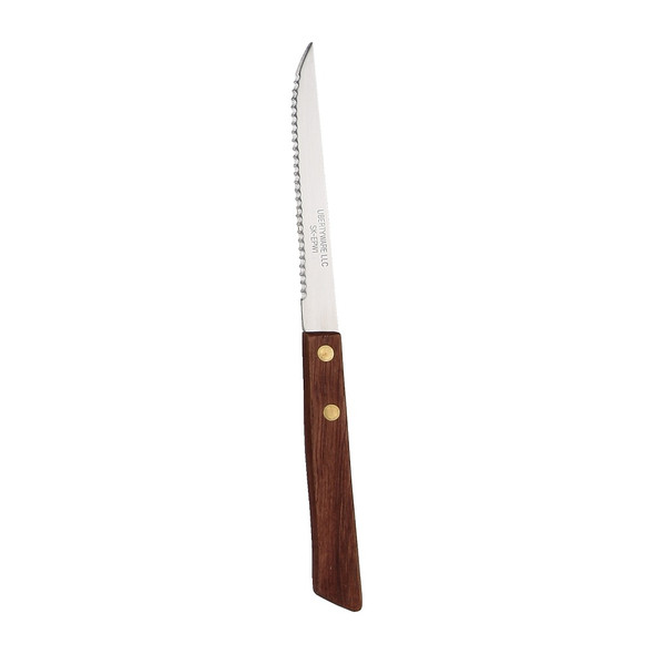 Libertyware SK-EPW1 Steak Knife, 4-1/2", Point Tip, Wood Handle (1dz/box)