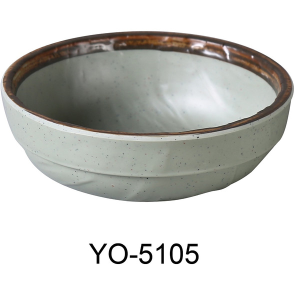 Yanco YO-5105 Yoto Miso Bowl, 14 oz., 5-1/2", Green