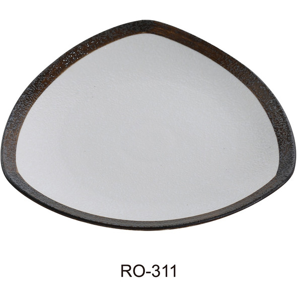 Yanco RO-311 Rockeye 12" Triangle Plate, China, Two-Tone (12/Case)