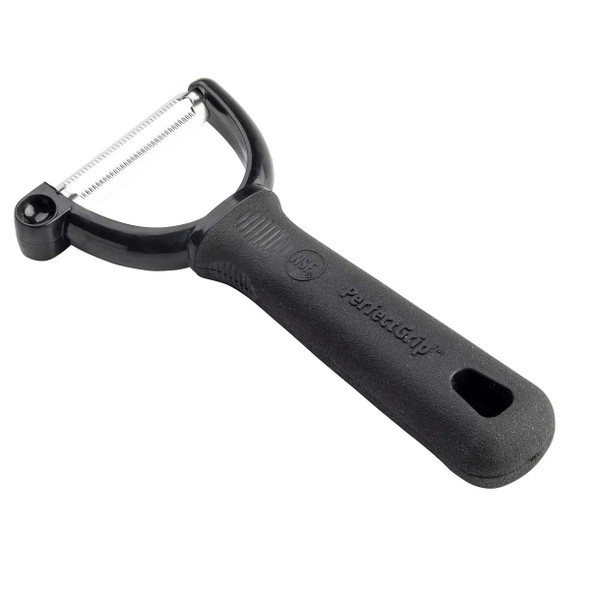 Tablecraft 10987 PerfectGrip Y Peeler, Serrated Edge