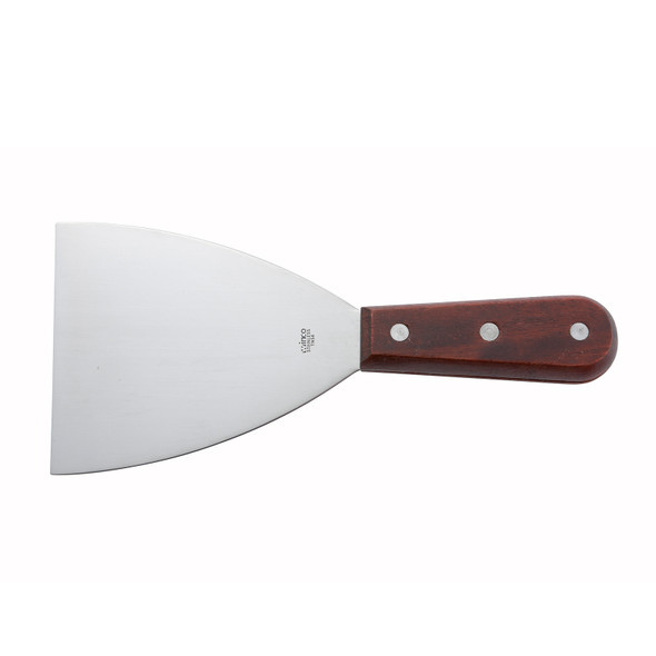 Winco TN54 Grill Scraper, 4-7/8" x 4" Blade, Large, Wooden Handle