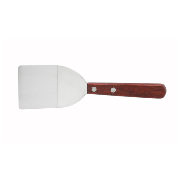 Winco TN32 Turner, 2" x 2-1/4" Blade, Mini, Wooden Handle