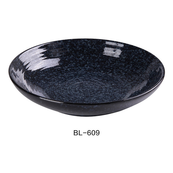 Yanco BL-609 Salad/Soup Bowl, 28 oz., 9", Blue (12/Case)