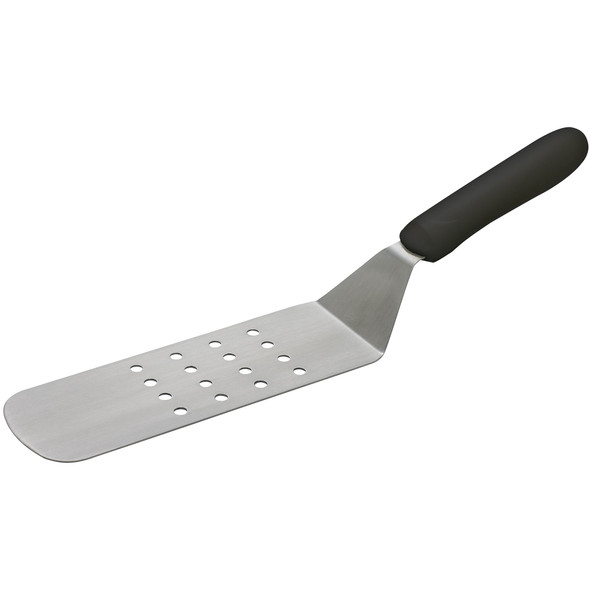 Winco TKP-91 Offset Turner, 8-1/4" x 2-7/8" Stainless Steel Perforated